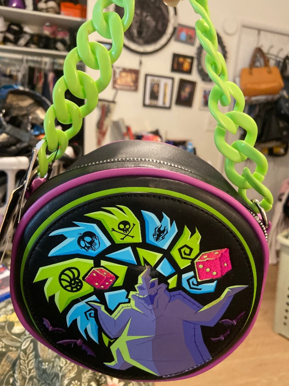 Oogie Boogie glow in the dark bag